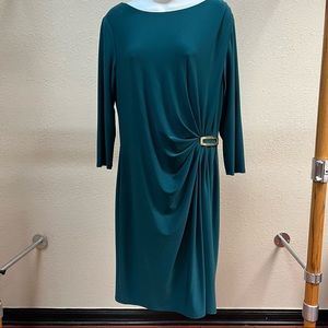 Teal long sleeve dress